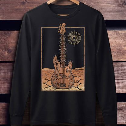 Desert Sun Cactus Bass Tee - Unisex Standard Long Sleeve