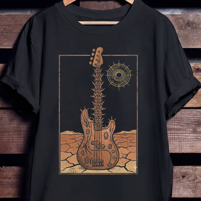 Desert Sun Cactus Bass Tee - Unisex Standard T-Shirt