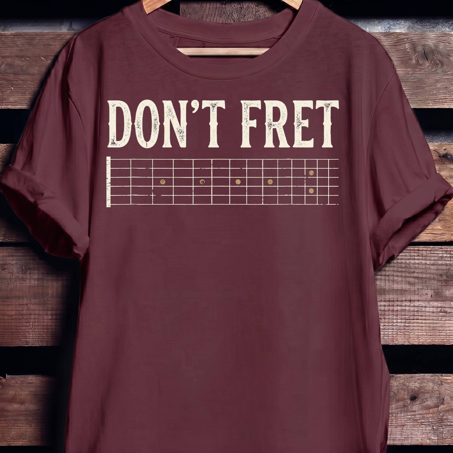 "Don't Fret" Guitar Tee - The Music Frontiers