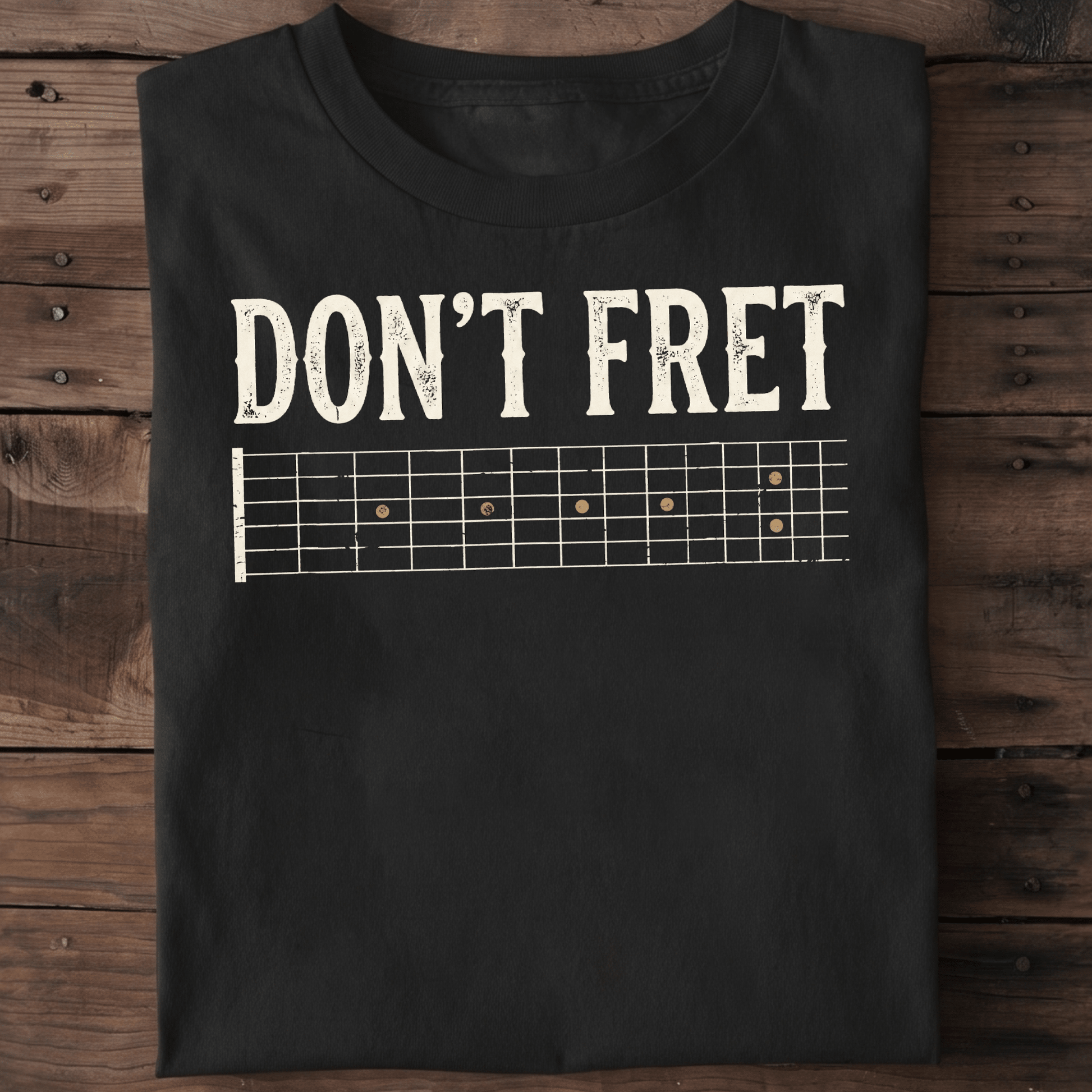 "Don't Fret" Guitar Tee - The Music Frontiers