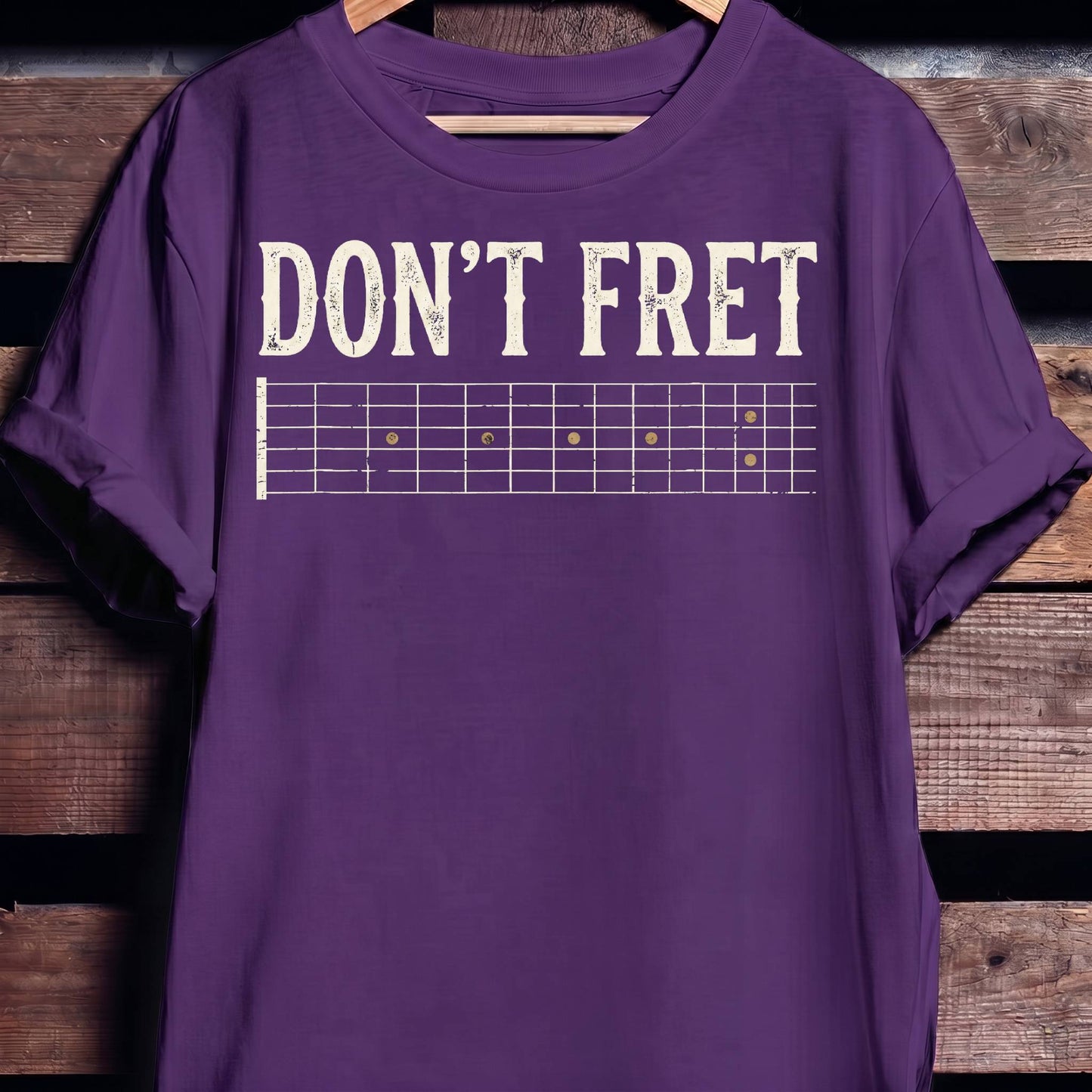 "Don't Fret" Guitar Tee - The Music Frontiers