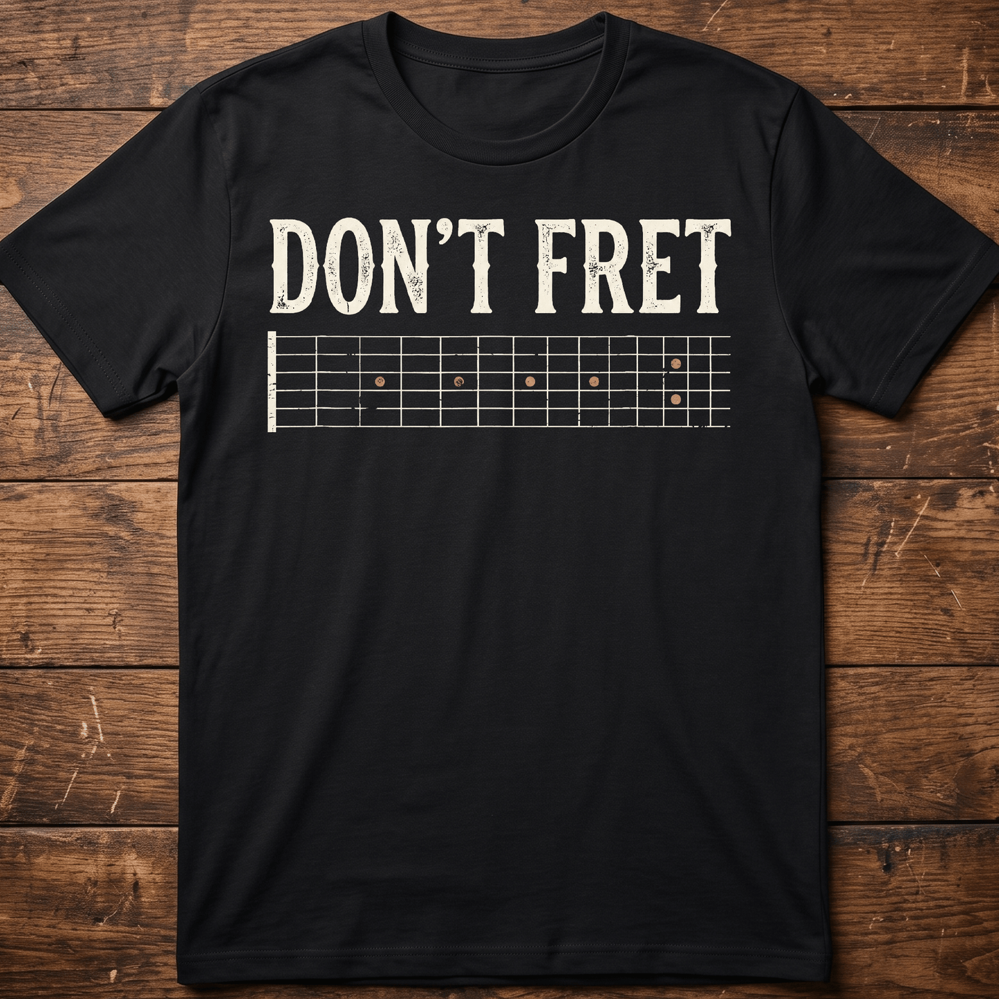 "Don't Fret" Guitar Tee - The Music Frontiers