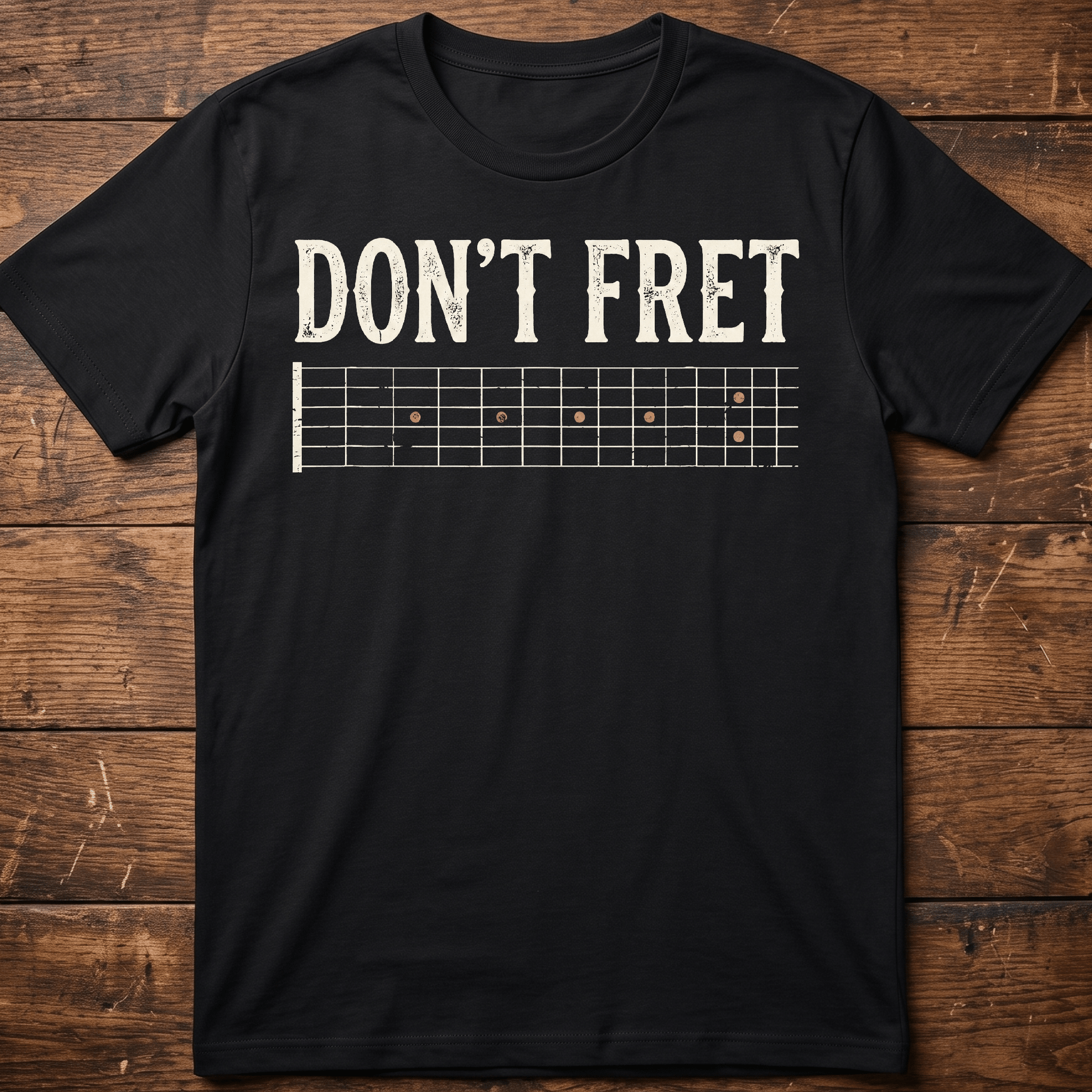 "Don't Fret" Guitar Tee - The Music Frontiers