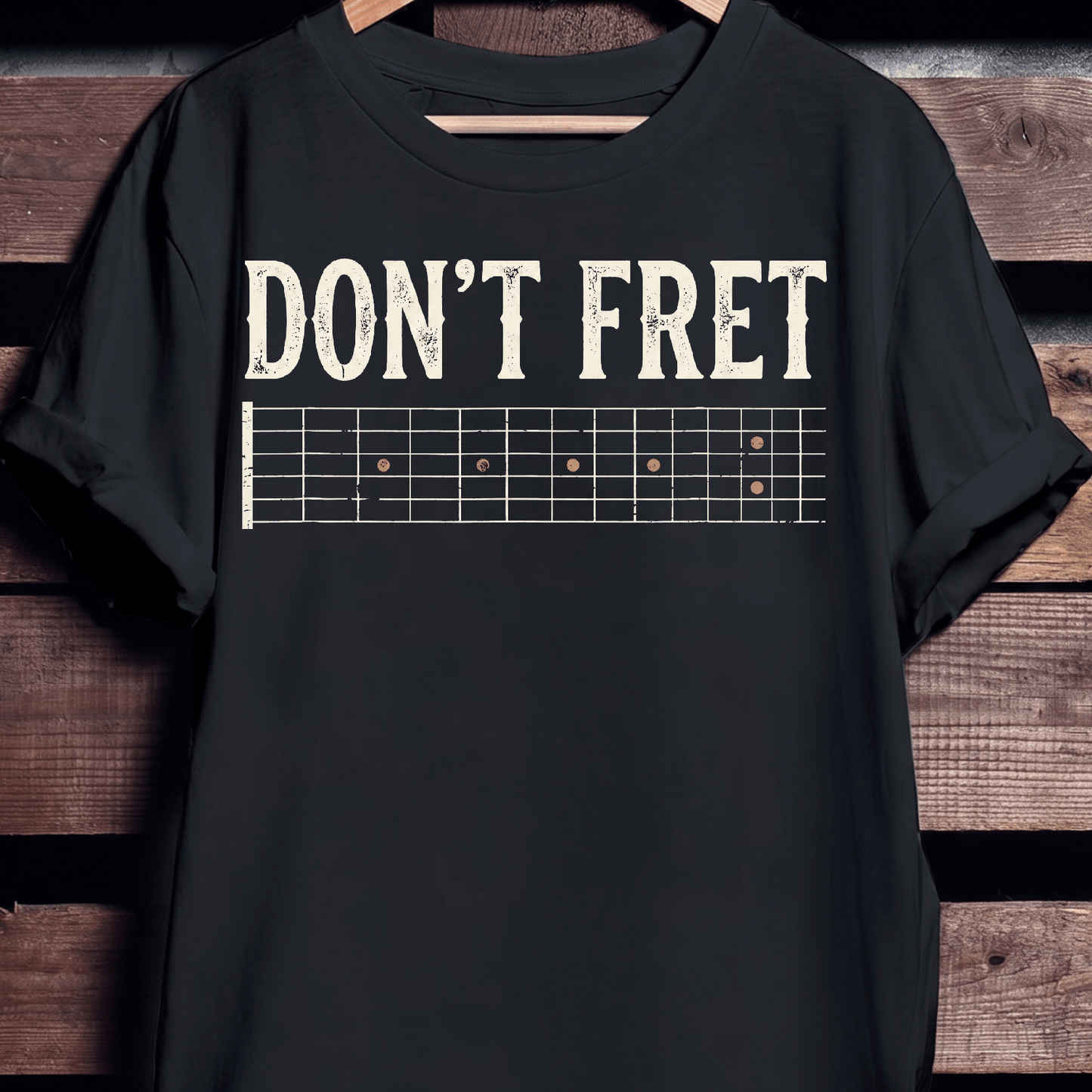 "Don't Fret" Guitar Tee - The Music Frontiers