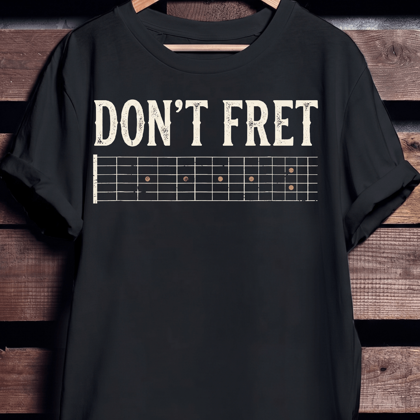 "Don't Fret" Guitar Tee - The Music Frontiers