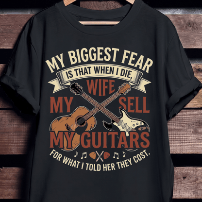 "Don't Sell My Guitars" Vintage Tee — Funny Musician Gift - The Music Frontiers