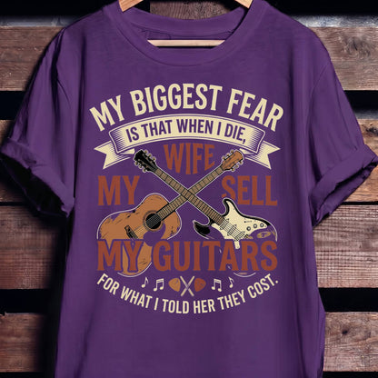 "Don't Sell My Guitars" Vintage Tee — Funny Musician Gift - The Music Frontiers