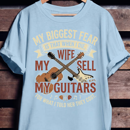 "Don't Sell My Guitars" Vintage Tee — Funny Musician Gift - The Music Frontiers