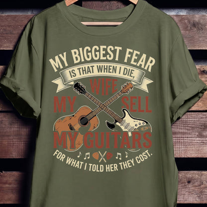 "Don't Sell My Guitars" Vintage Tee — Funny Musician Gift - The Music Frontiers