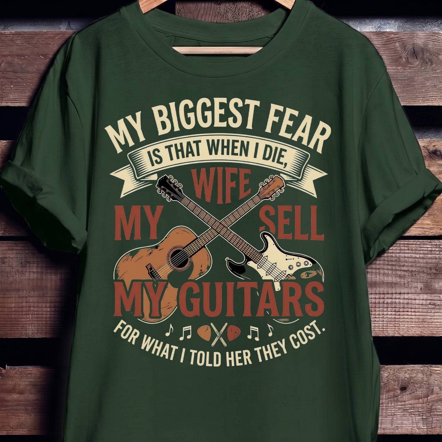 "Don't Sell My Guitars" Vintage Tee — Funny Musician Gift - The Music Frontiers