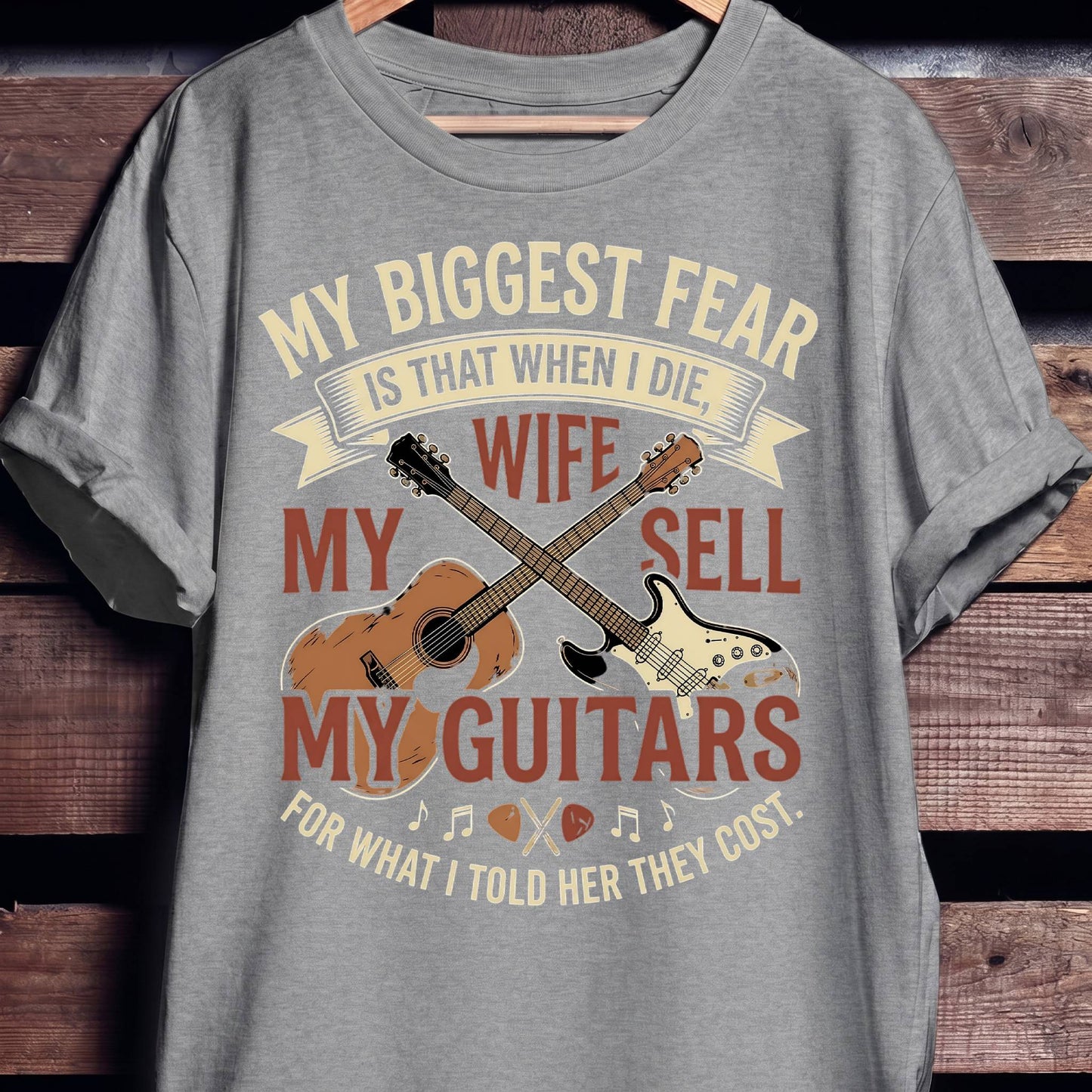 "Don't Sell My Guitars" Vintage Tee — Funny Musician Gift - The Music Frontiers