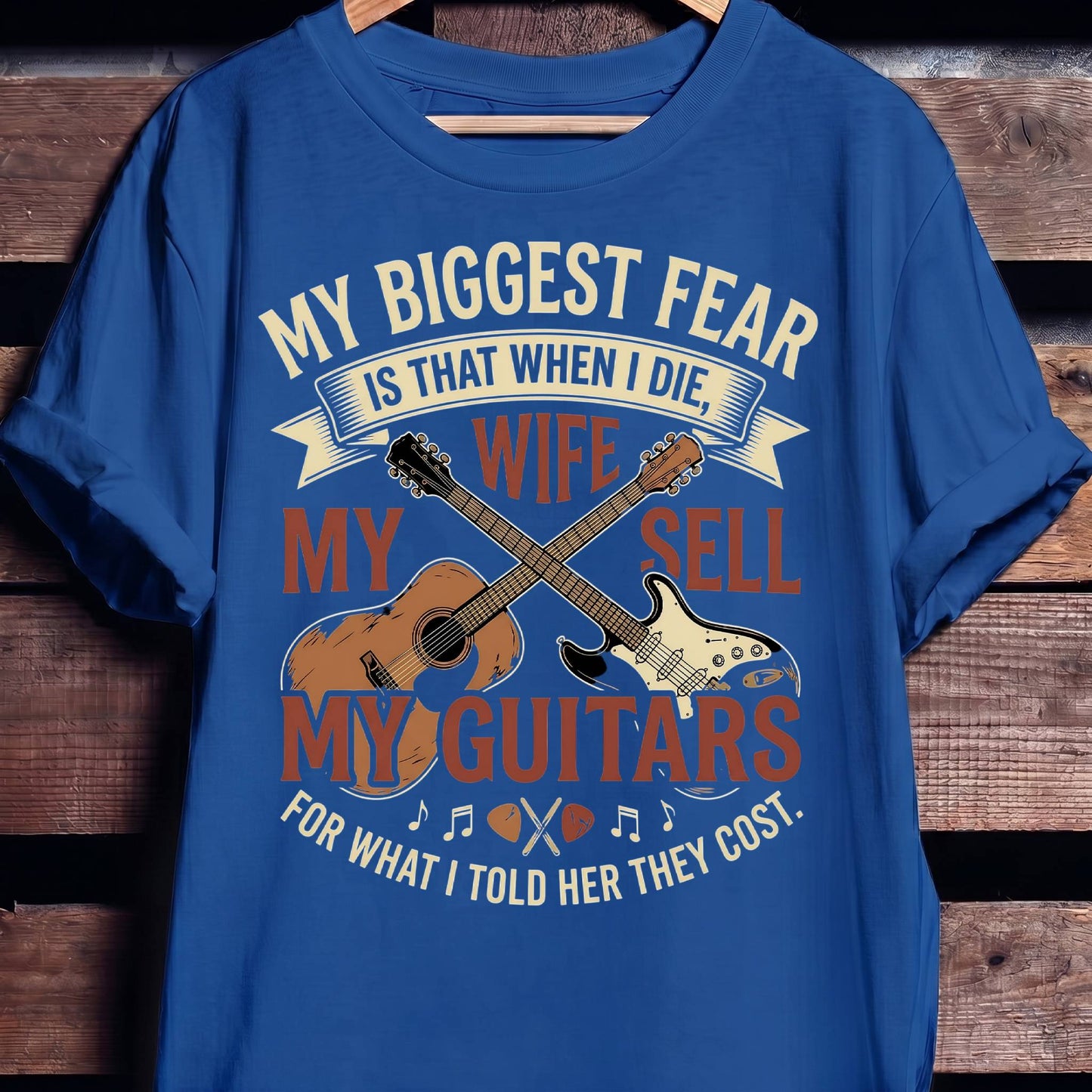 "Don't Sell My Guitars" Vintage Tee — Funny Musician Gift - The Music Frontiers
