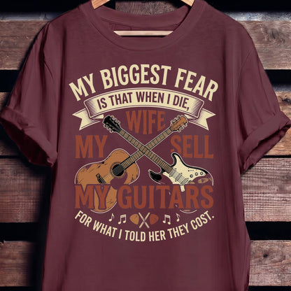 "Don't Sell My Guitars" Vintage Tee — Funny Musician Gift - The Music Frontiers