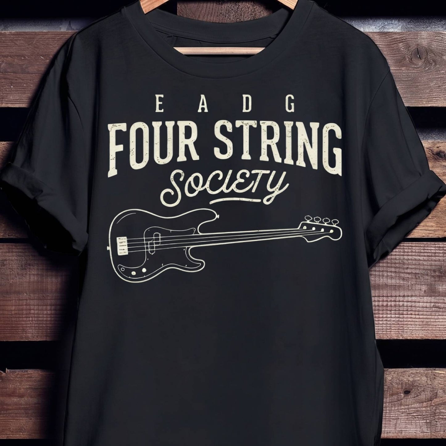 EADG Bass Notes Four String Tee