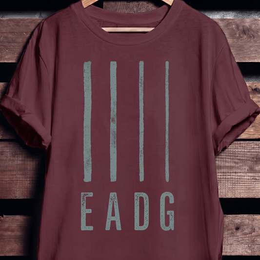 EADG Bass Strings Graphic Tee - The Music Frontiers