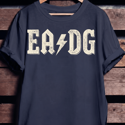 EADG Bass Strings Rock Lightning Tee - The Music Frontiers