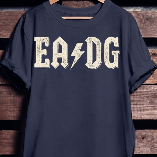EADG Bass Strings Rock Lightning Tee - The Music Frontiers