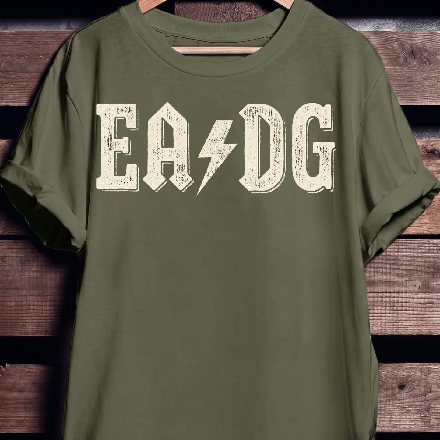 EADG Bass Strings Rock Lightning Tee - The Music Frontiers