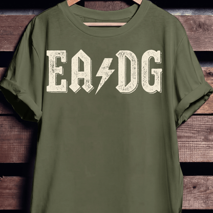 EADG Bass Strings Rock Lightning Tee - The Music Frontiers