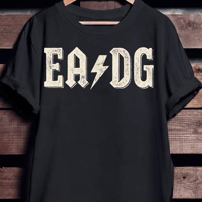 EADG Bass Strings Rock Lightning Tee - The Music Frontiers