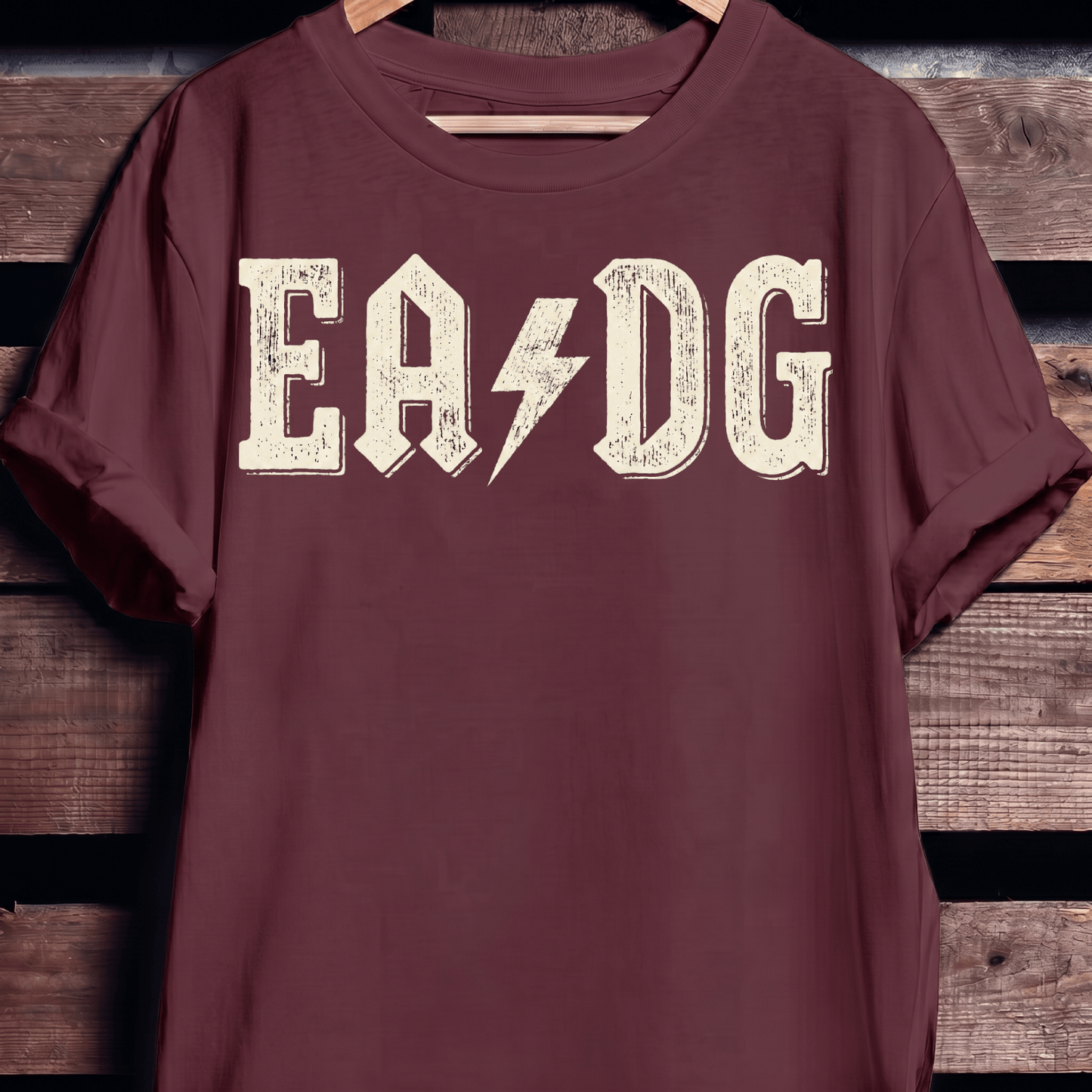 EADG Bass Strings Rock Lightning Tee - The Music Frontiers
