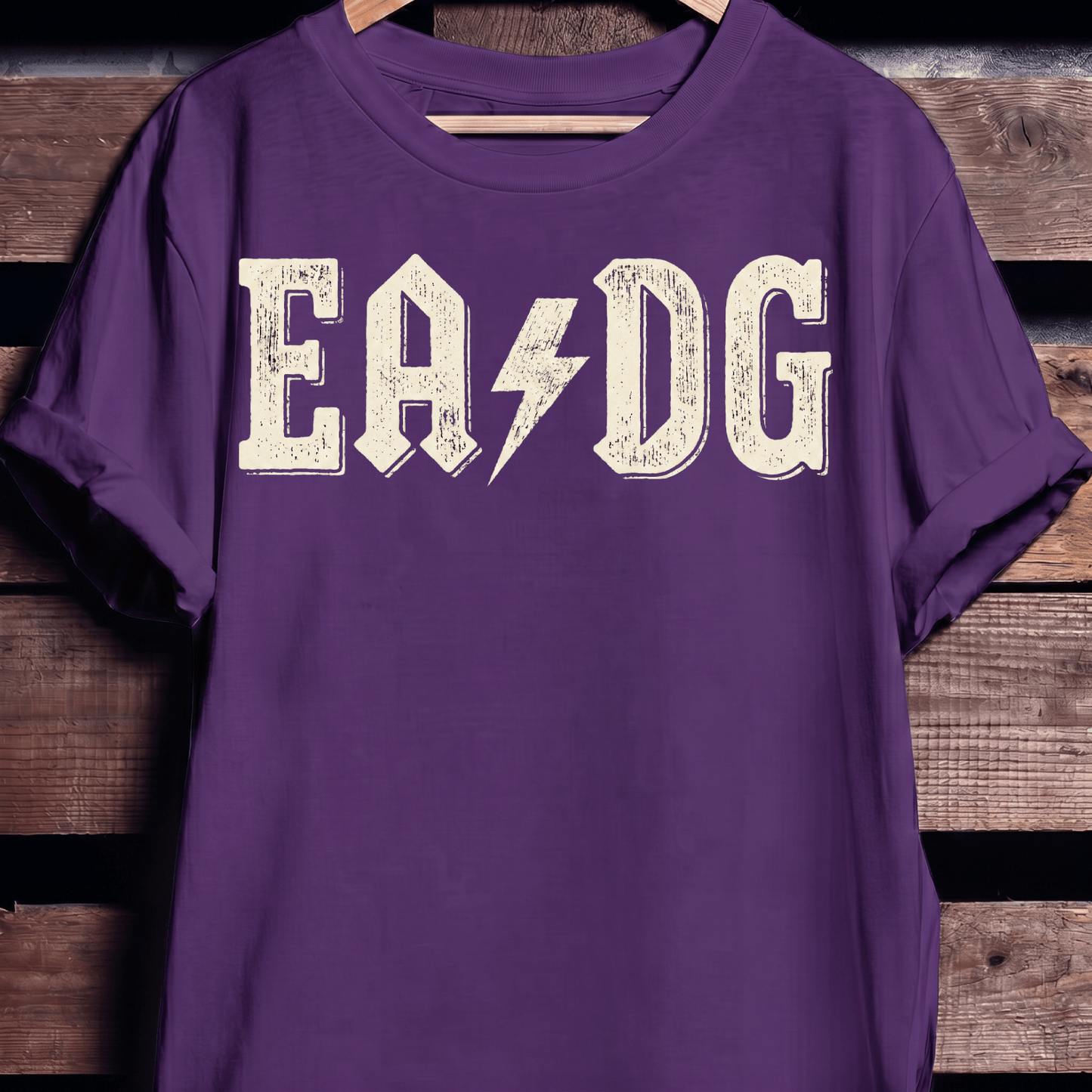 EADG Bass Strings Rock Lightning Tee - The Music Frontiers