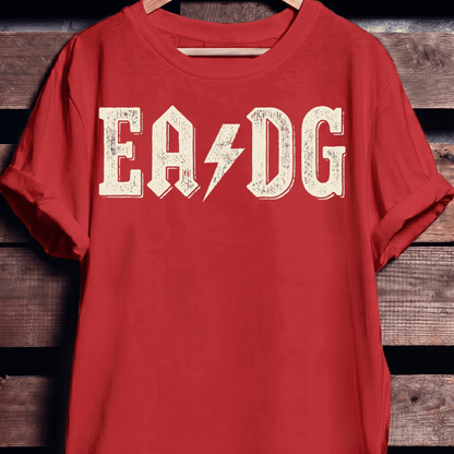 EADG Bass Strings Rock Lightning Tee - The Music Frontiers