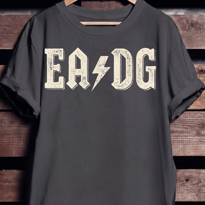 EADG Bass Strings Rock Lightning Tee - The Music Frontiers