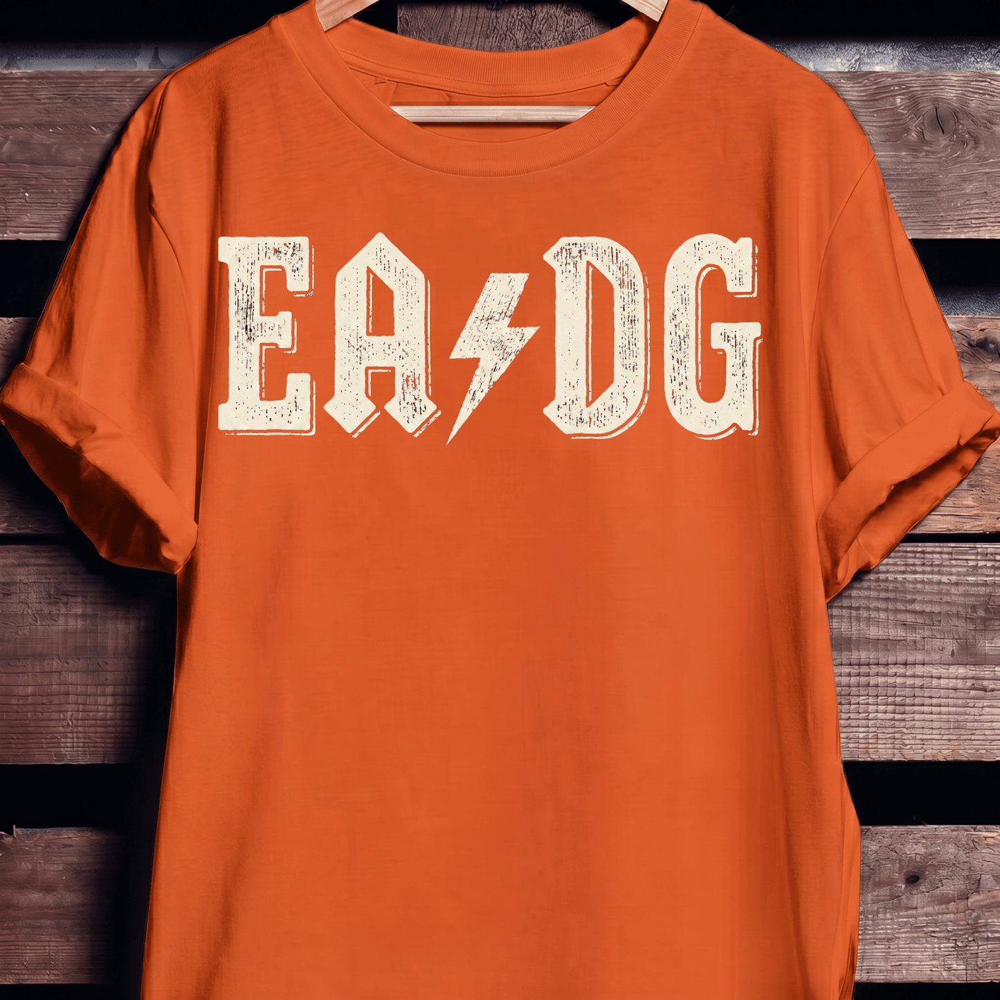 EADG Bass Strings Rock Lightning Tee - The Music Frontiers