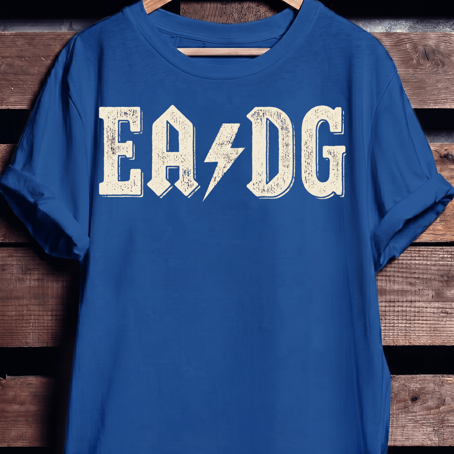 EADG Bass Strings Rock Lightning Tee - The Music Frontiers