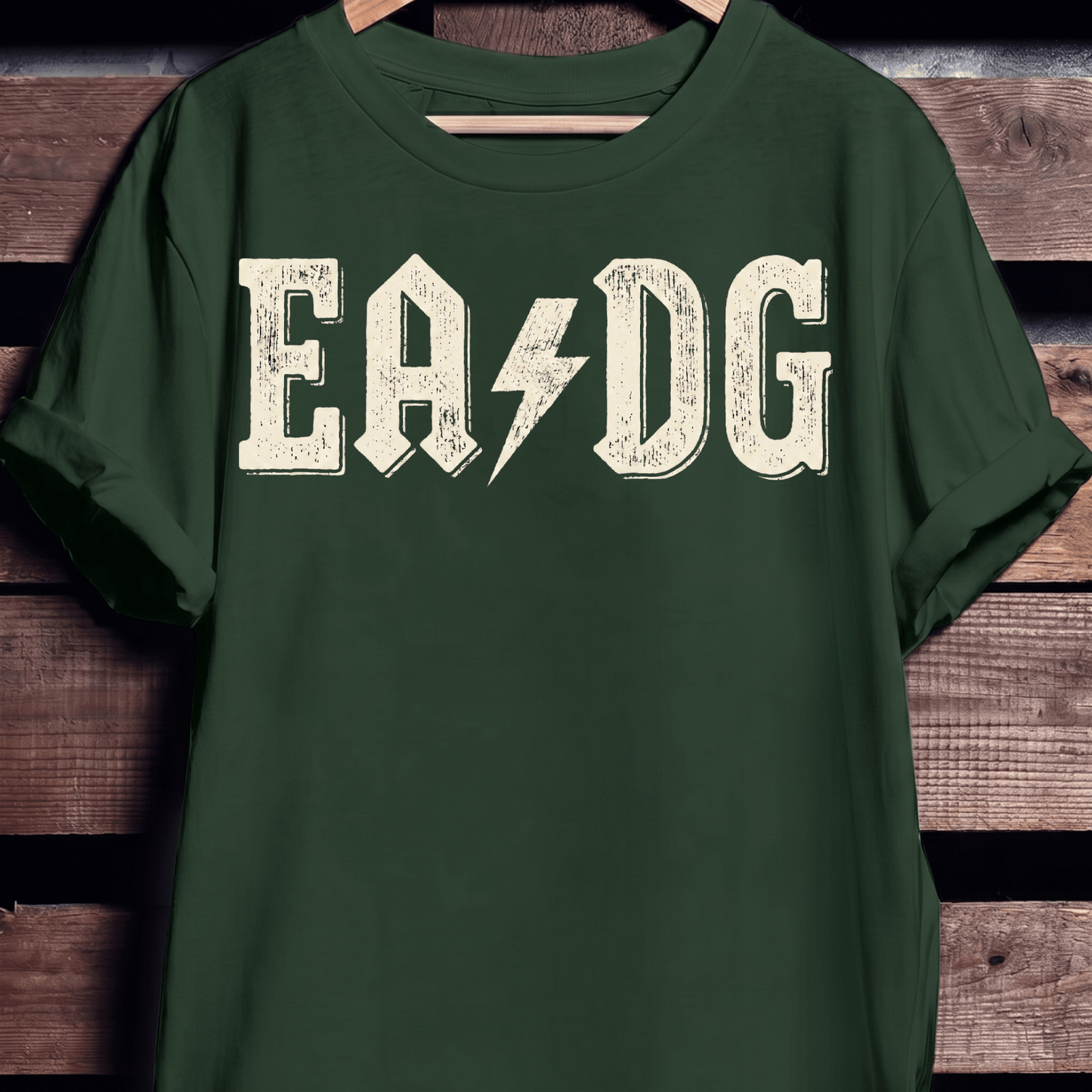 EADG Bass Strings Rock Lightning Tee - The Music Frontiers