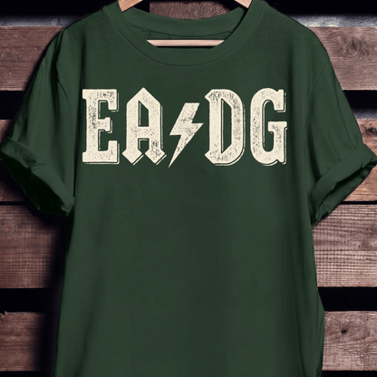 EADG Bass Strings Rock Lightning Tee - The Music Frontiers