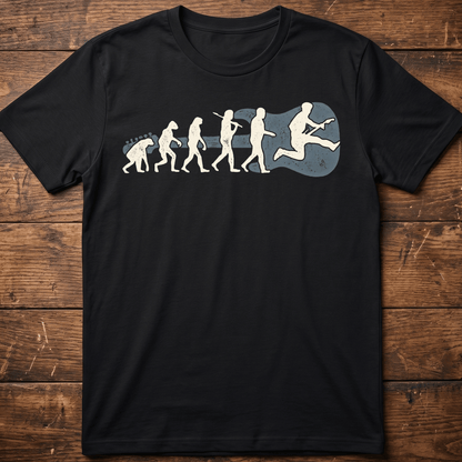 Evolution of Guitar Player Vintage T-Shirt - The Music Frontiers
