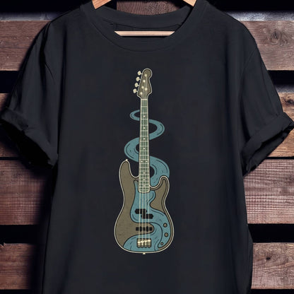 Fluid Wave Bass Guitar Tee - Unisex Standard T-Shirt
