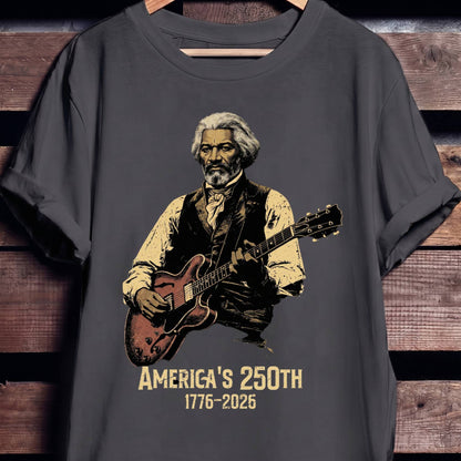 Frederick Douglass Playing Guitar America 250 - The Music Frontiers