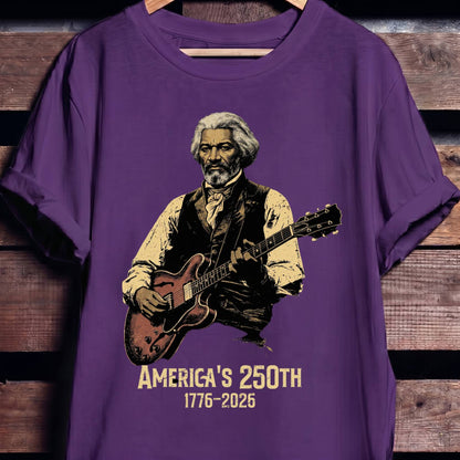 Frederick Douglass Playing Guitar America 250 - The Music Frontiers
