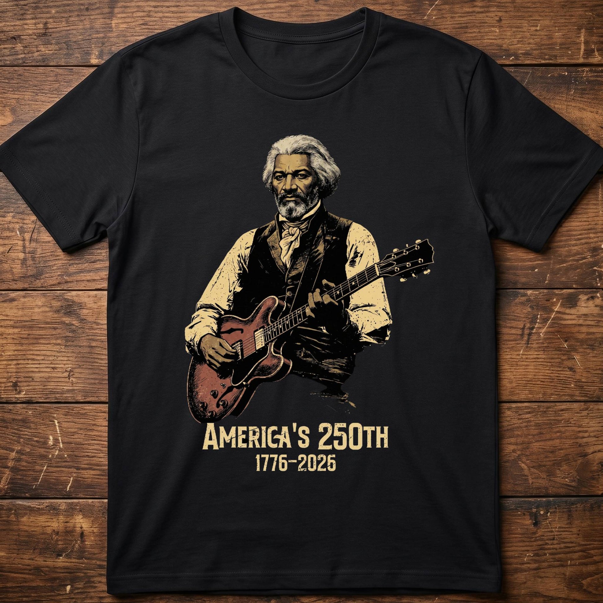 Frederick Douglass Playing Guitar America 250 - The Music Frontiers