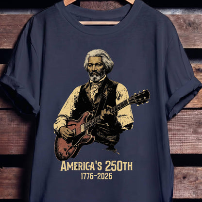 Frederick Douglass Playing Guitar America 250 - The Music Frontiers