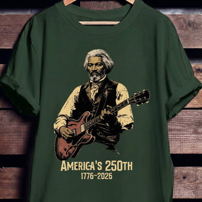 Frederick Douglass Playing Guitar America 250 - The Music Frontiers