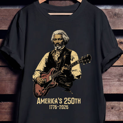 Frederick Douglass Playing Guitar America 250 - The Music Frontiers