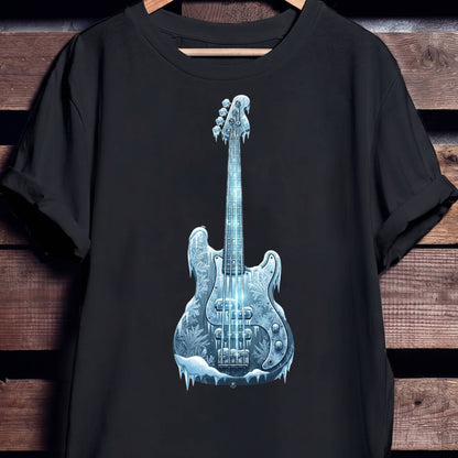 Frozen Ice Bass Guitar Tee - Unisex Standard T-Shirt