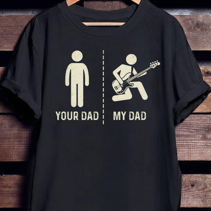 Funny Bass Player Father Graphic T-Shirt - Unisex Standard T-Shirt
