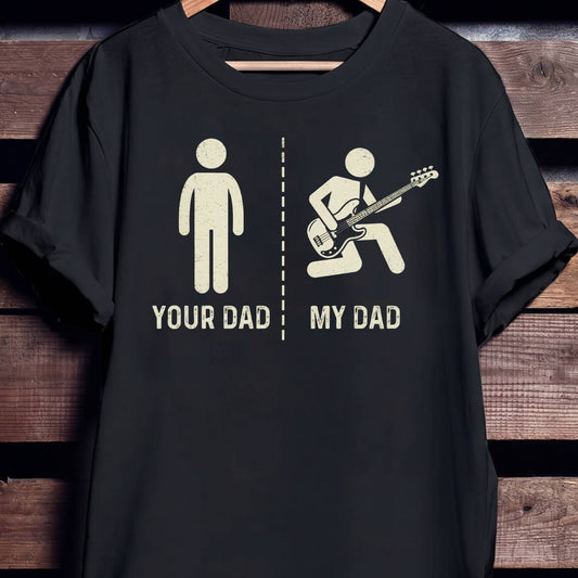 Funny Bass Player Father Graphic T-Shirt - Unisex Standard T-Shirt