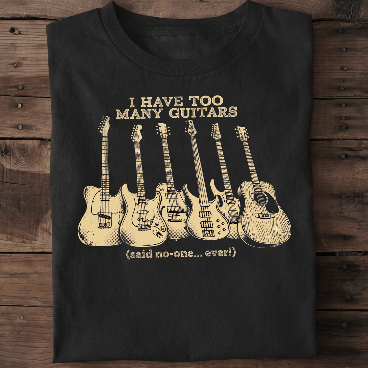 Funny Guitarist Collector Saying Tee - The Music Frontiers