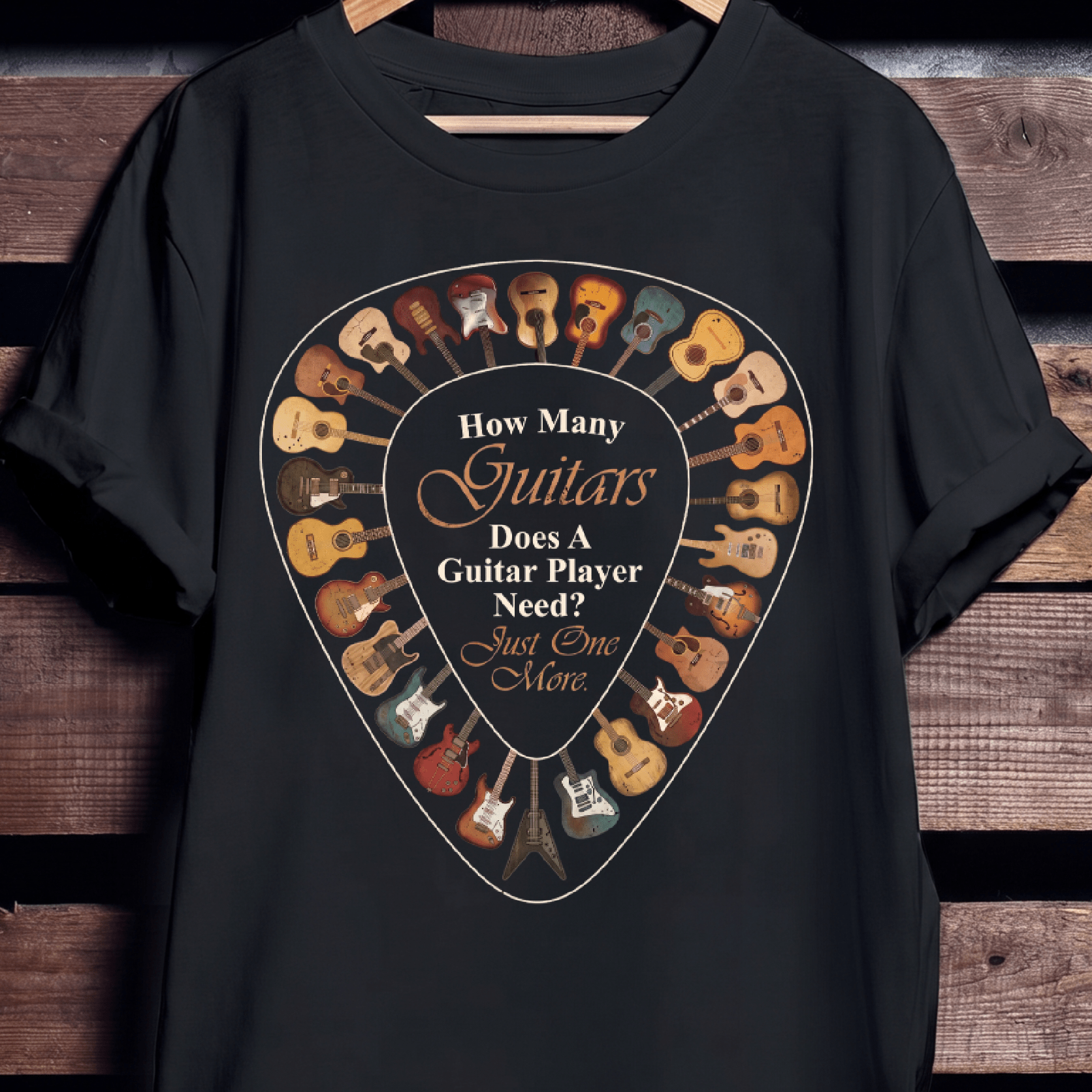 Funny Just One More Guitar T-shirt - The Music Frontiers
