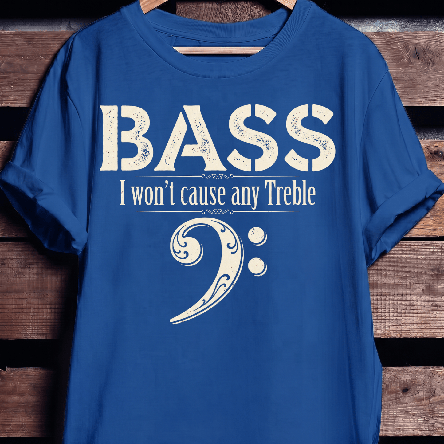 Funny No Treble Bassist Graphic Tee - The Music Frontiers