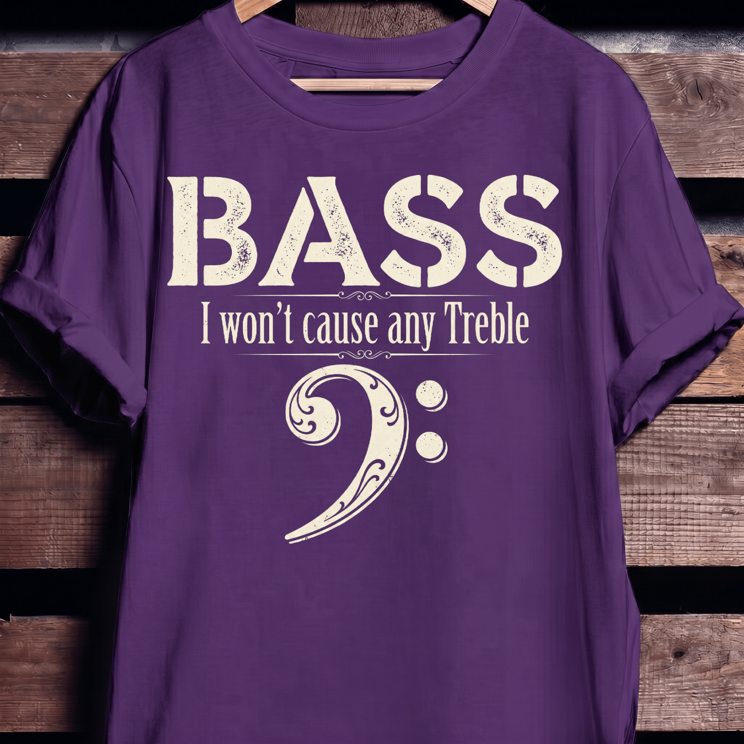 Funny No Treble Bassist Graphic Tee - The Music Frontiers
