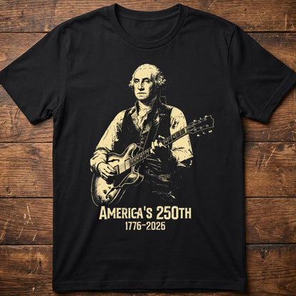 George Washington playing Guitar America 250 - The Music Frontiers