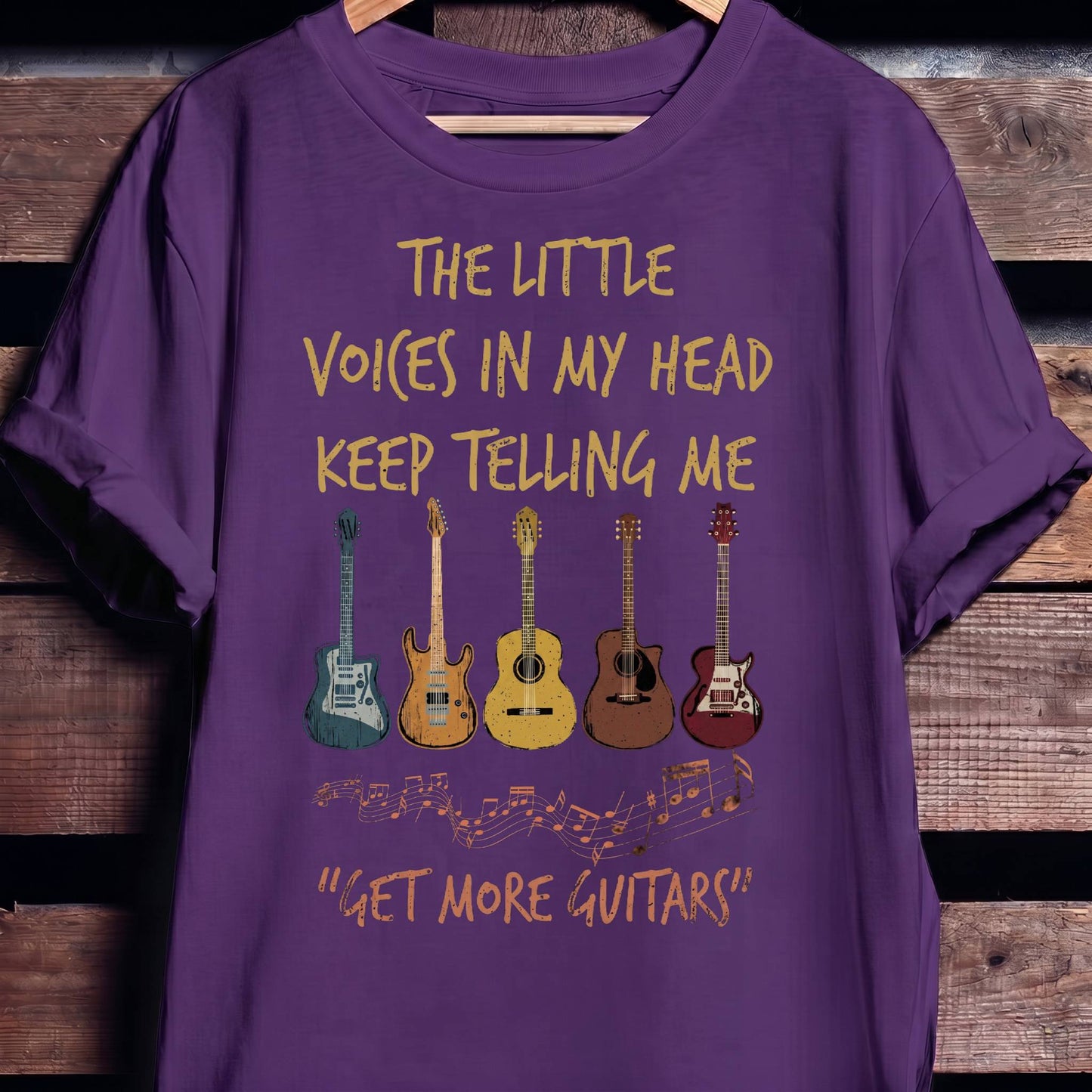 Get More Guitars Voices In My Head T-shirt - Funny Musician Tee - The Music Frontiers