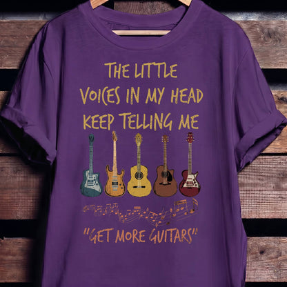 Get More Guitars Voices In My Head T-shirt - Funny Musician Tee - The Music Frontiers